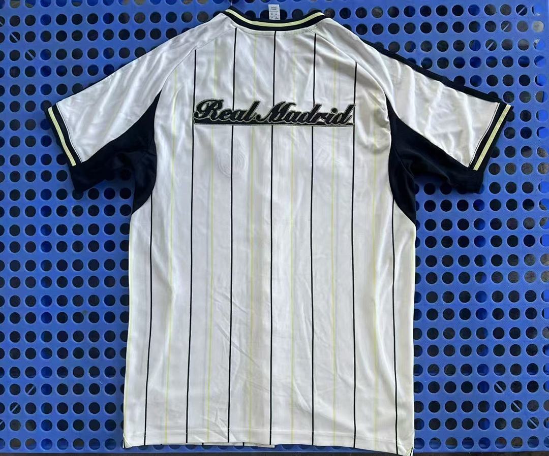2025 Real Madrid Baseball Uniform White - Image 2