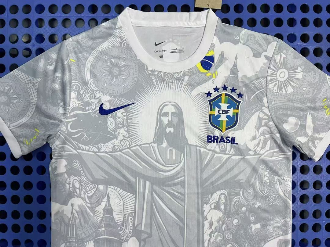 2025 Brazilian Jesus Edition Gray White - immagine 3