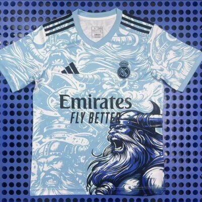 2025 Real Madrid Lake Blue Training Jersey