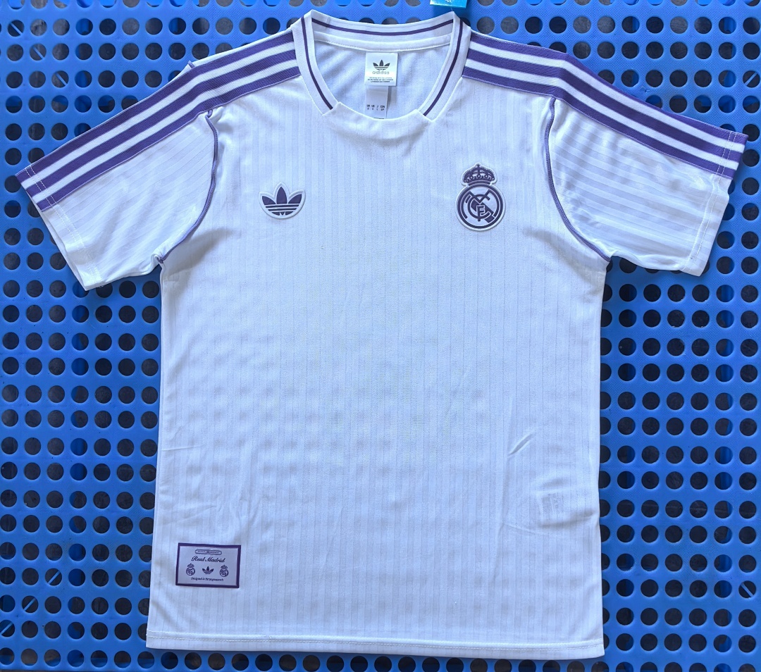 2025 Real Madrid Retro T-Shirt White