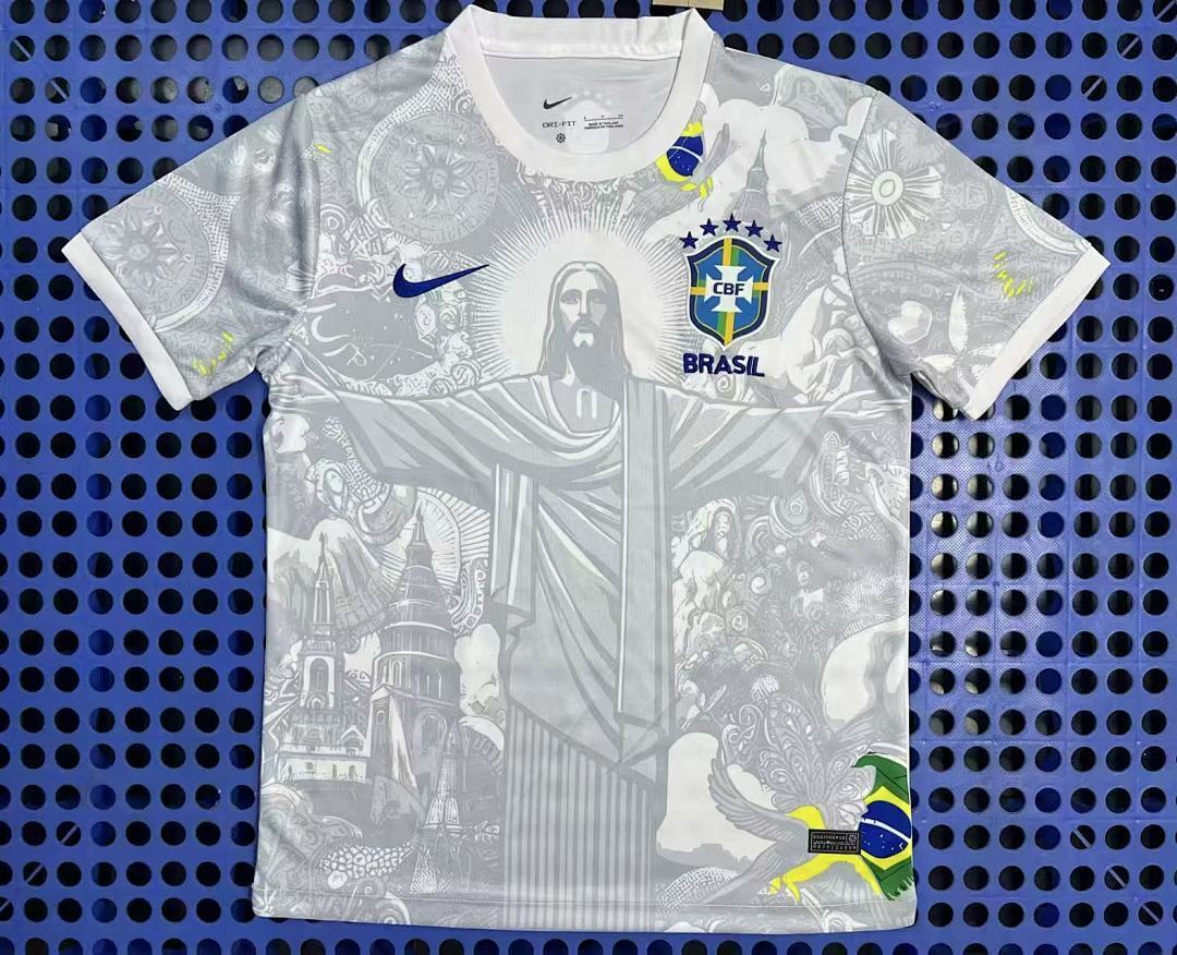 2025 Brazilian Jesus Edition Gray White