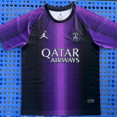 2025 Paris Flyers black and purple training uniform