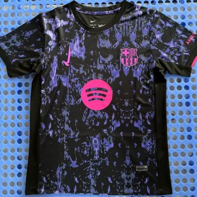 2025 Barcelona black and purple training jersey