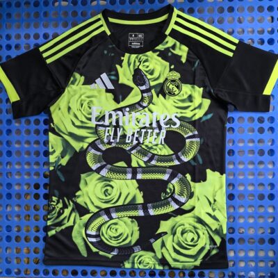 2025 Real Madrid Fluorescent Green Rose Snake Special Edition