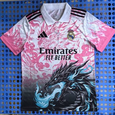 Real Madrid pink gradient spray dragon version