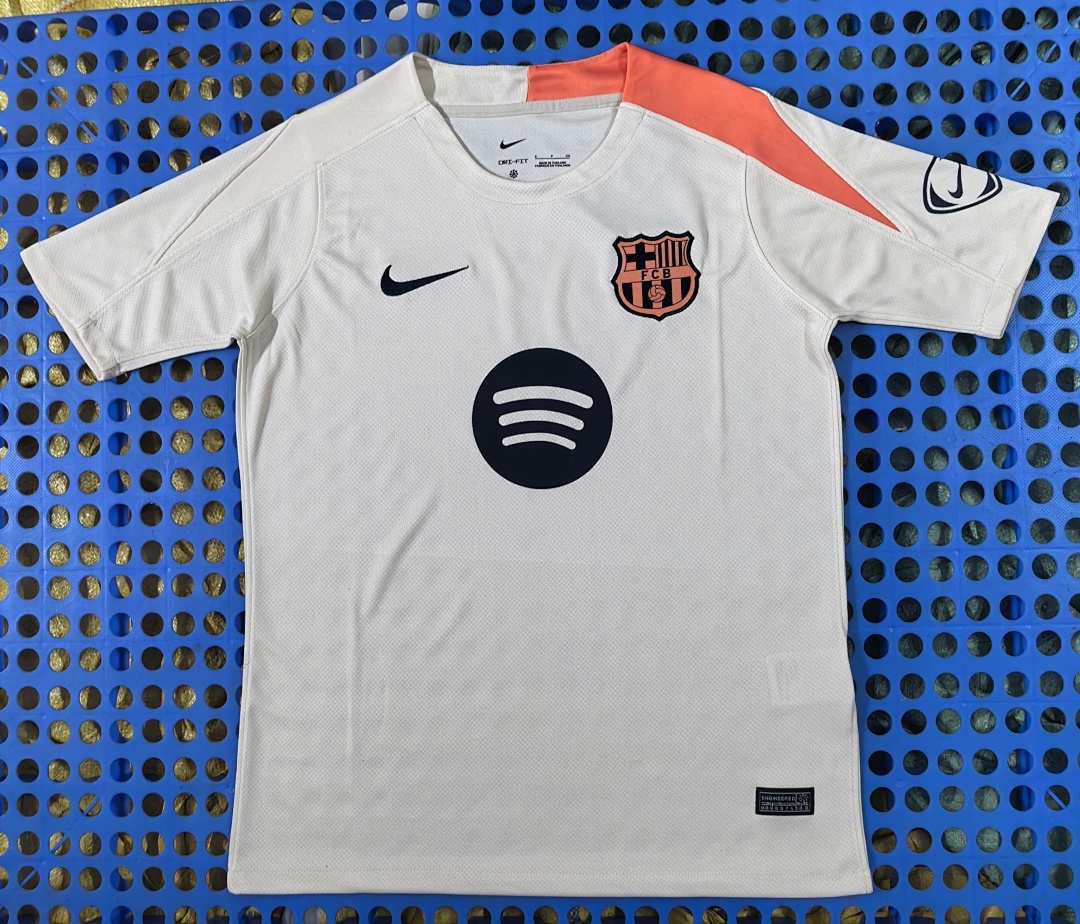 2025 Barcelona khaki pre-match training uniform