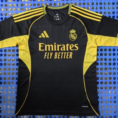 2025 Real Madrid Black and Yellow Special Edition