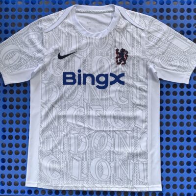 2025 Chelsea White Pre-Match Training Wear