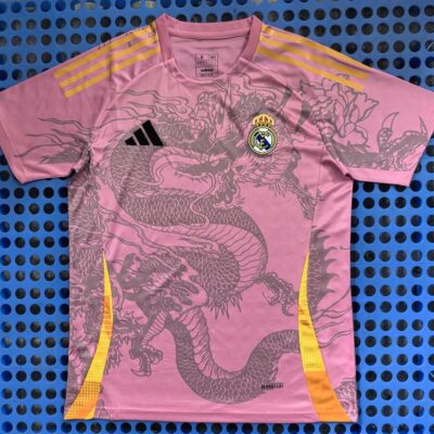 25-26 Real Madrid Pink Dragon Three Sides Yellow Special Edition